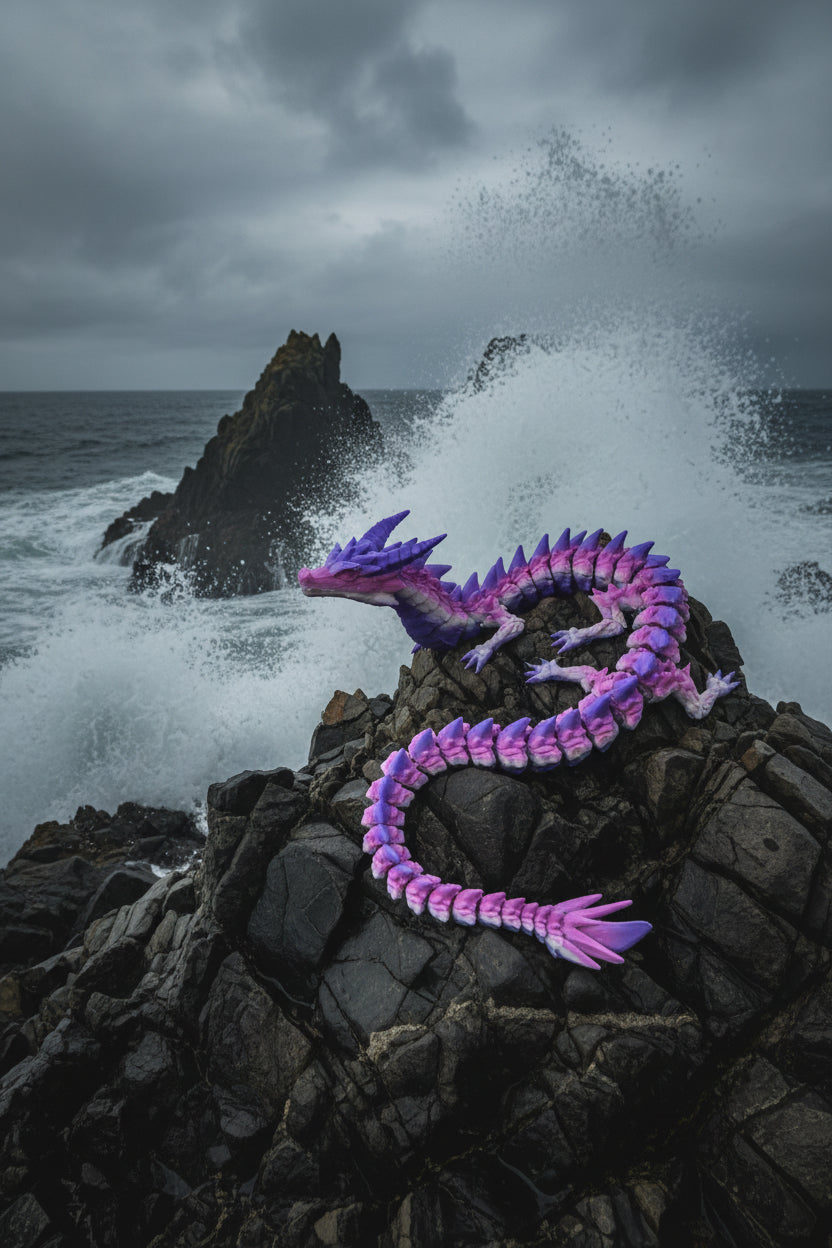 Prismor- Articulated Crystal Stone Dragon